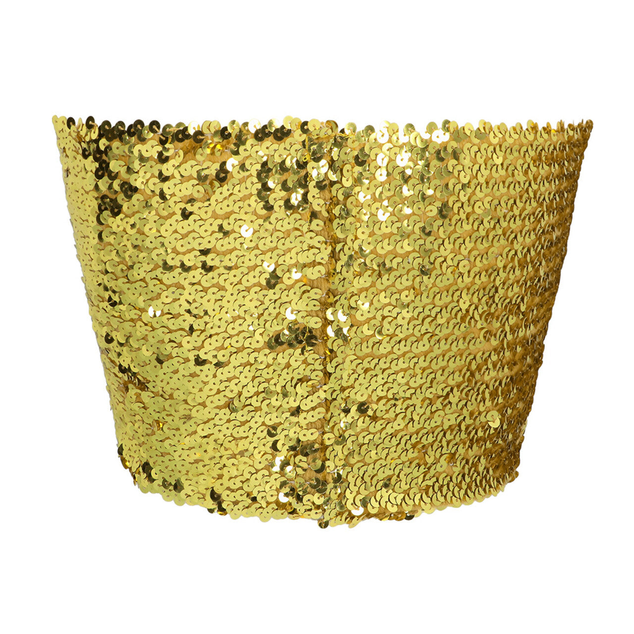 Op deze afbeelding zie je een Kostuums, van het merk Boland. Festival Top Sparkle Goud Pailletten Vrouw Kostuum