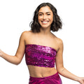 Festival Top Sparkle Pailletten Roze Vrouw
