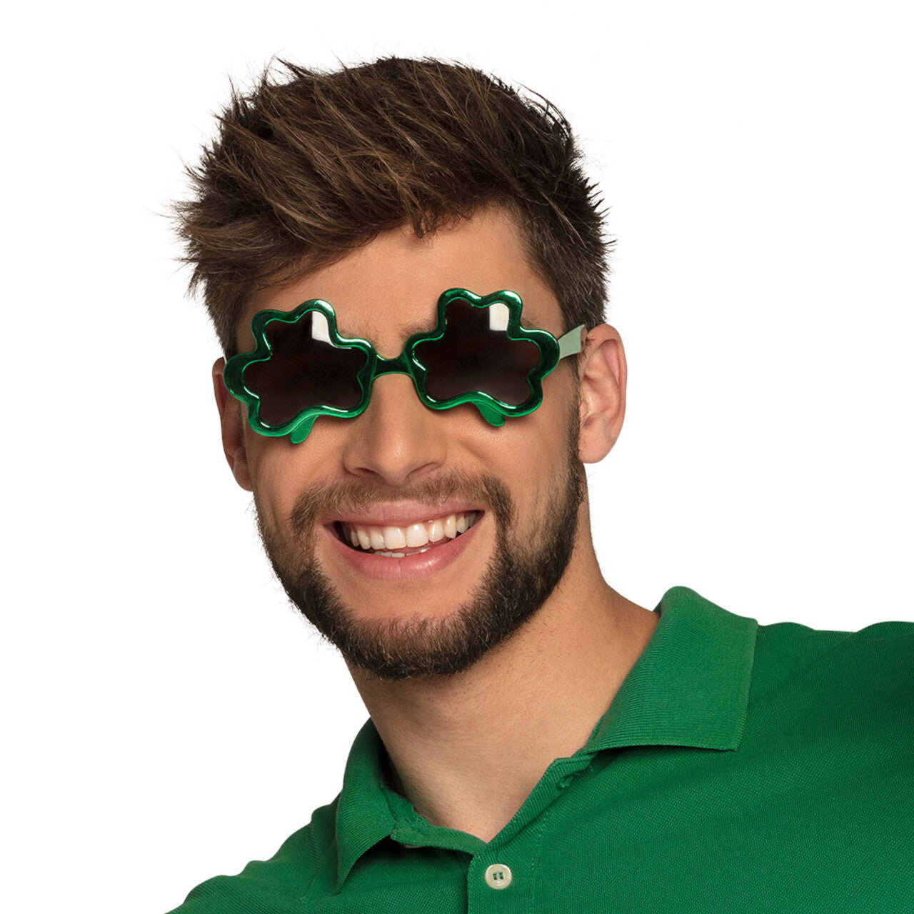 Op deze afbeelding zie je een Accessoires, van het merk Boland. Shamrock Bril Groen