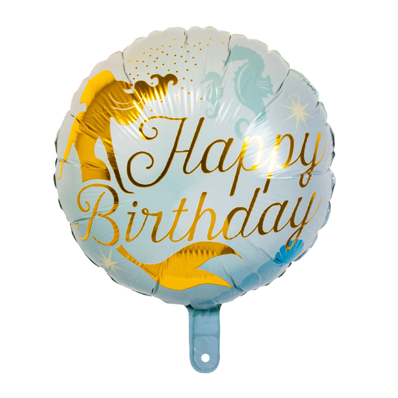 Op deze afbeelding zie je een Decoratie, van het merk Boland. Folieballon Zeemeermin Happy Birthday