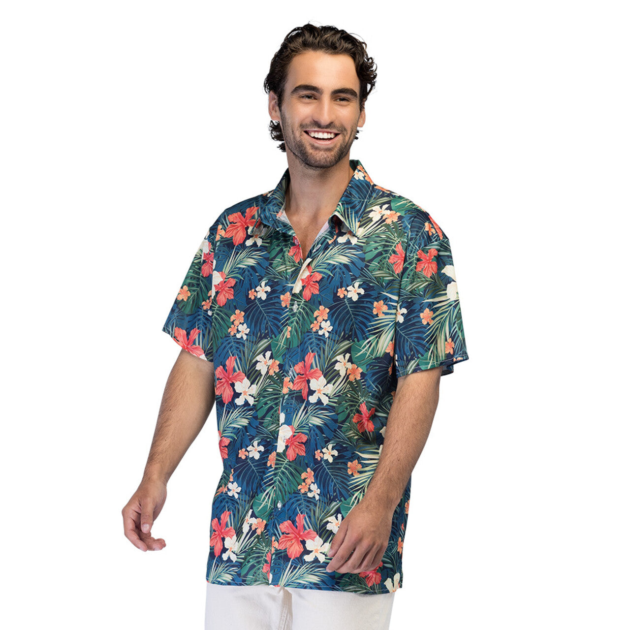 Op deze afbeelding zie je een Kostuums, van het merk Boland. Blouse Tropical Tiki Breeze Man
