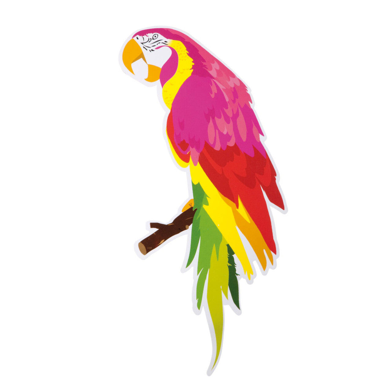 Op deze afbeelding zie je een Decoratie, van het merk Boland. Set 4 Kartonnen Decoraties Vibing Op Hawaii