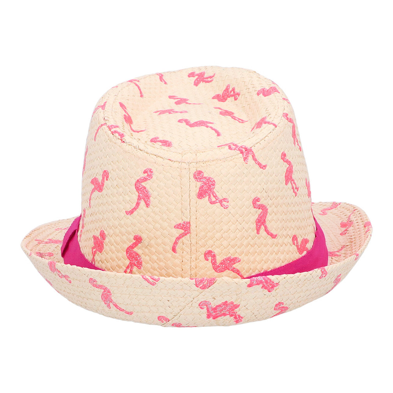 Op deze afbeelding zie je een Accessoires, van het merk Boland. Hoed Fedora Sparkling Flamingos