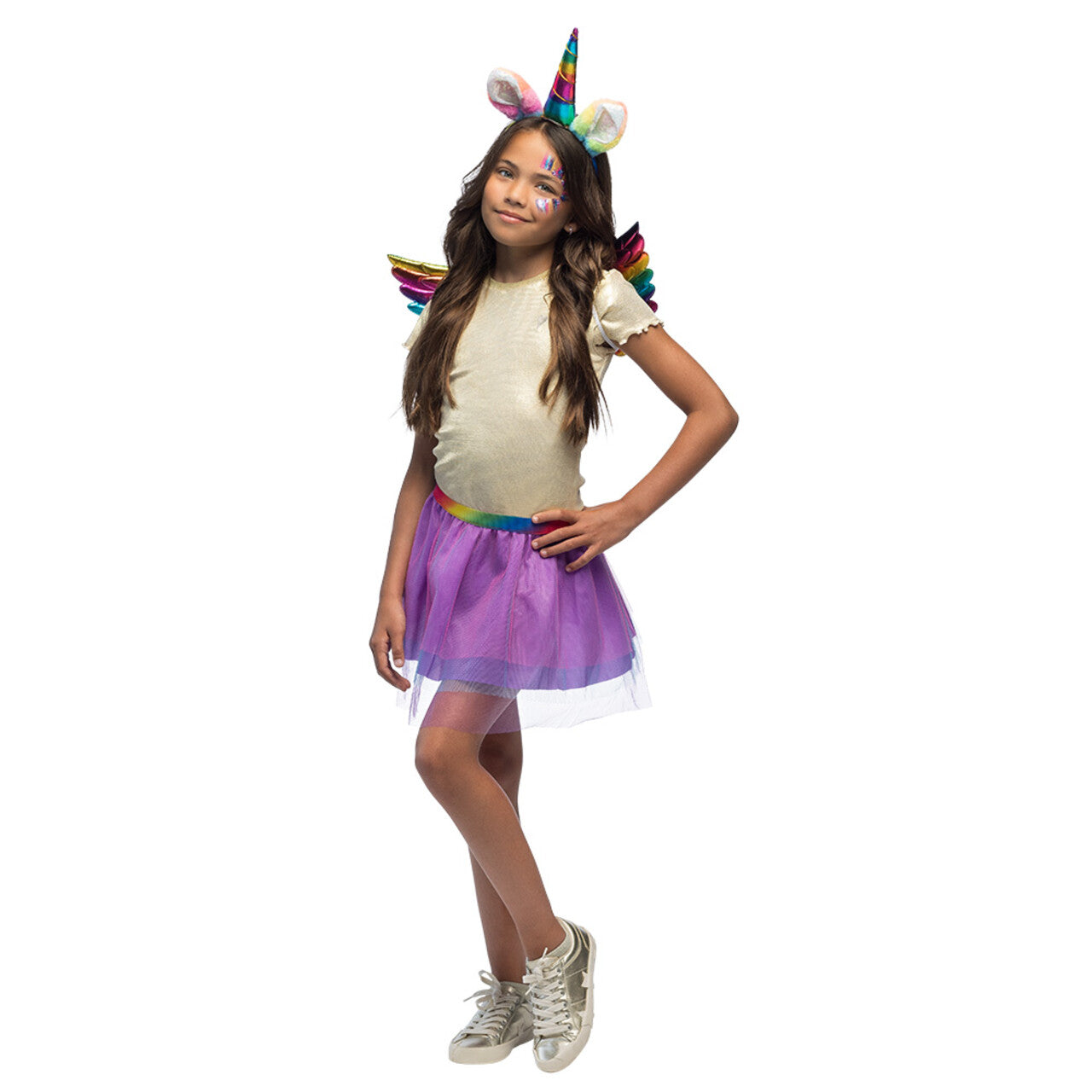 Op deze afbeelding zie je een Accessoires, van het merk Boland. Set Magische Eenhoorn Regenboog