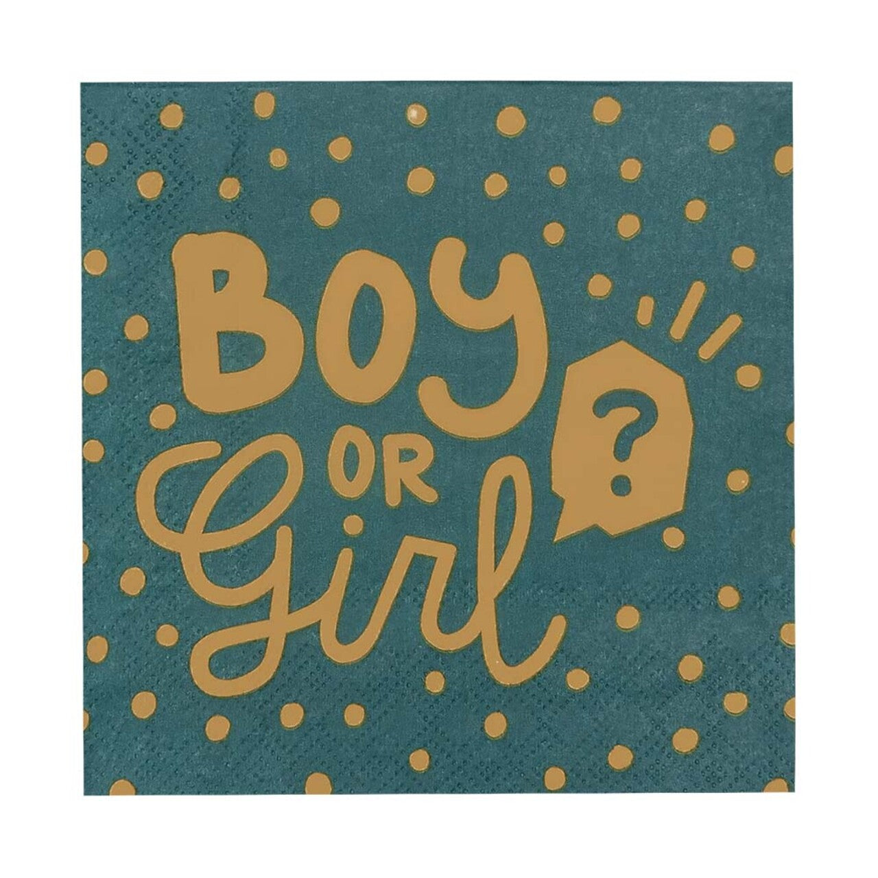 Op deze afbeelding zie je een Decoratie, van het merk Boland. Servetten Boy Or Girl Gender Party