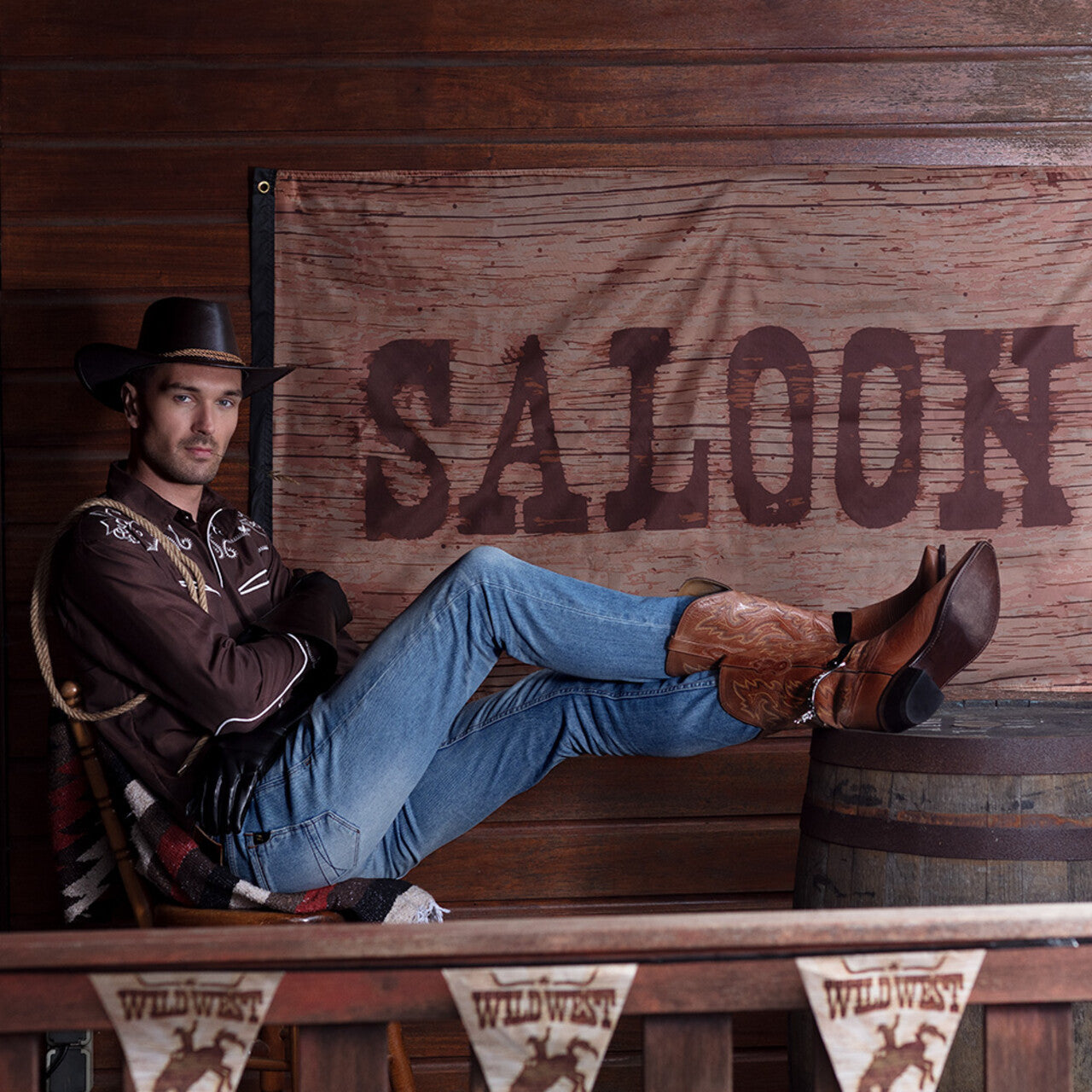 Op deze afbeelding zie je een Decoratie, van het merk Boland. Vlaggenlijn Wild West