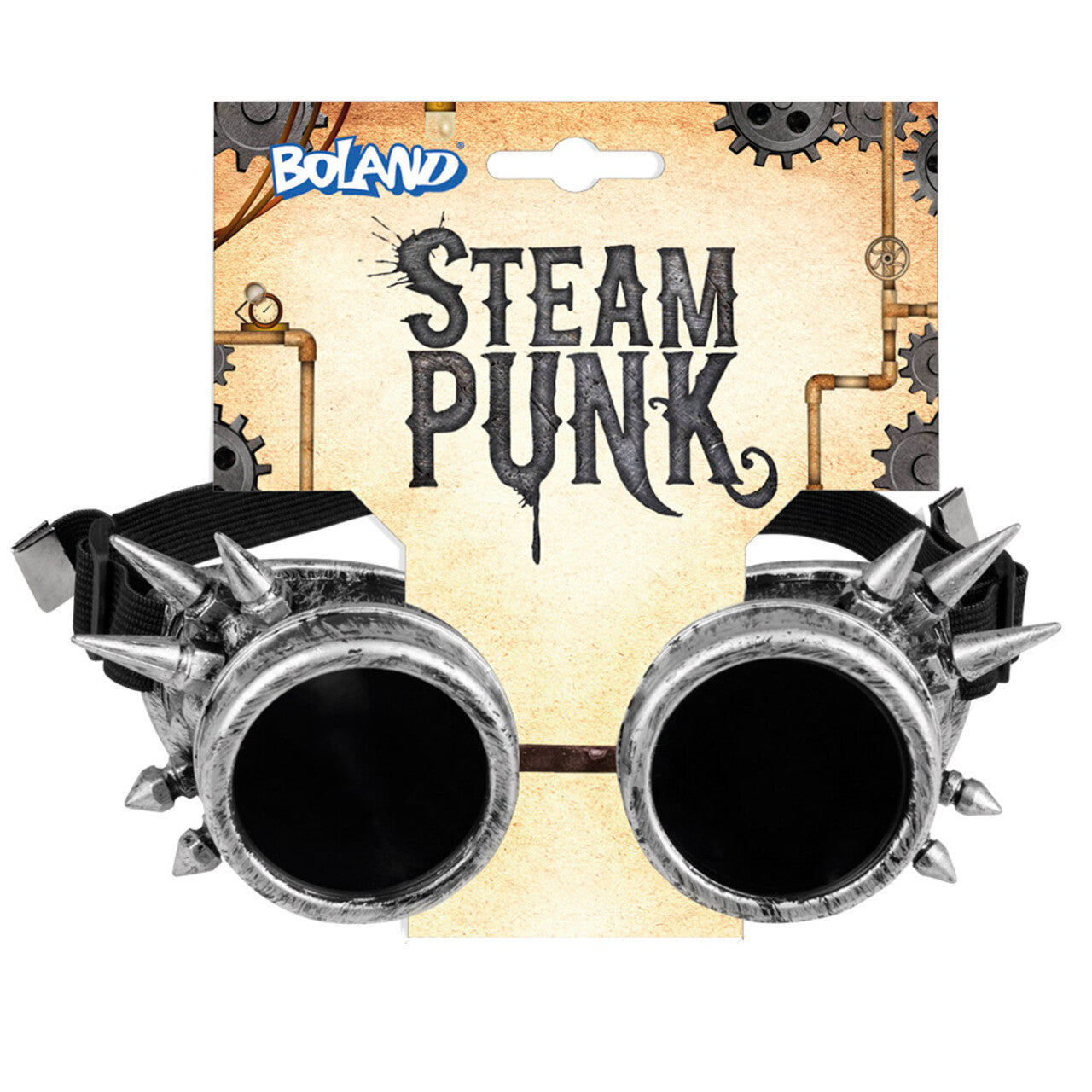 Op deze afbeelding zie je een Accessoires, van het merk Boland. Partybril Cyberpunk Zilver