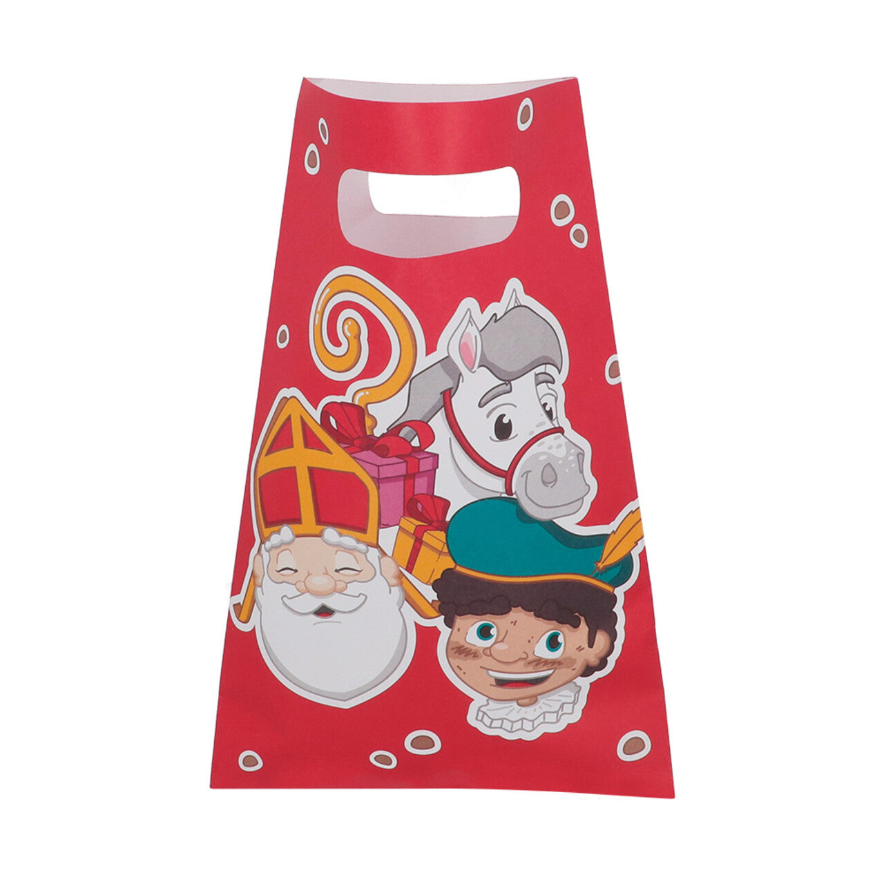 Op deze afbeelding zie je een Accessoires, van het merk Boland. Set 10 Papieren Feestzakjes Sinterklaas (23 X 15 Cm)