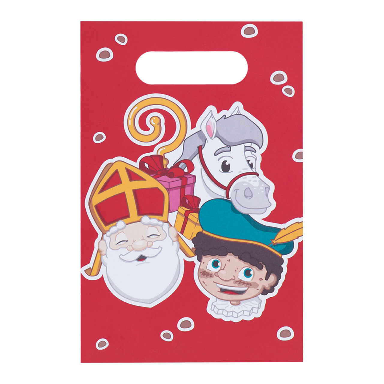 Op deze afbeelding zie je een Accessoires, van het merk Boland. Set 10 Papieren Feestzakjes Sinterklaas (23 X 15 Cm)