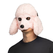 Op deze afbeelding zie je een Accessoires, van het merk Boland. Pluchen Halfmasker Roze Zachte Poedel