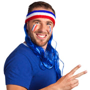Op deze afbeelding zie je een Accessoires, van het merk Boland. Hoofdband Frankrijk Met Blauw Haar