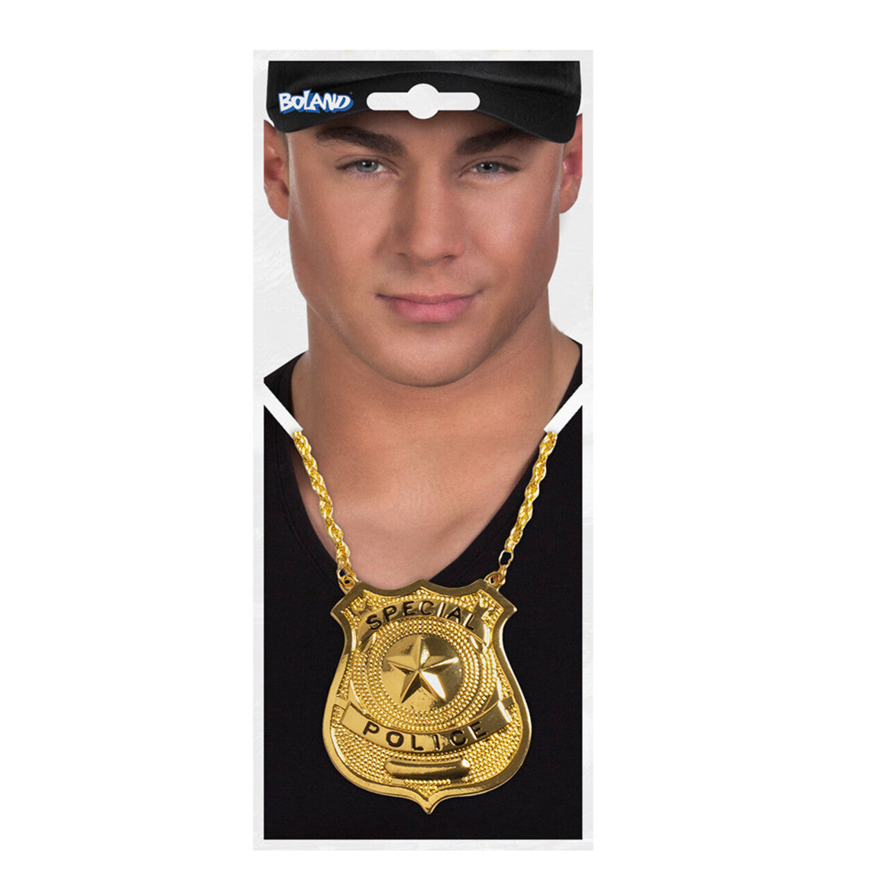 Op deze afbeelding zie je een Accessoires, van het merk Boland. Special Force Batch Ketting Goud