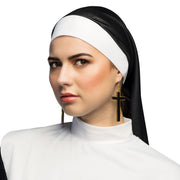 Op deze afbeelding zie je een Accessoires, van het merk Boland. Oorbellen Grote Zwarte Kruizen