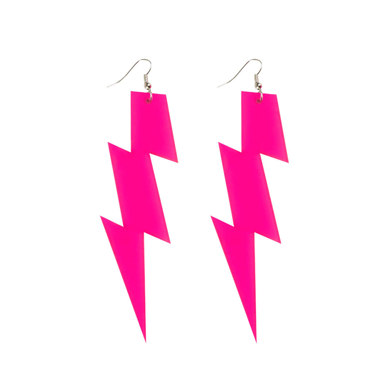 Op deze afbeelding zie je een Accessoires, van het merk Boland. Paar Oorbellen Flash Neonroze Uv