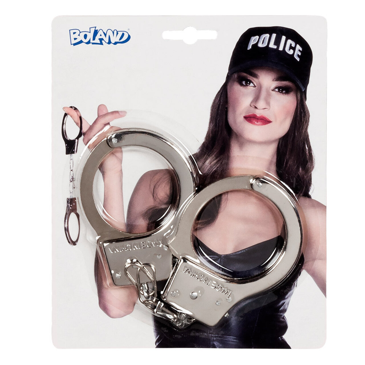Op deze afbeelding zie je een Accessoires, van het merk Boland. Metalen Handboeien