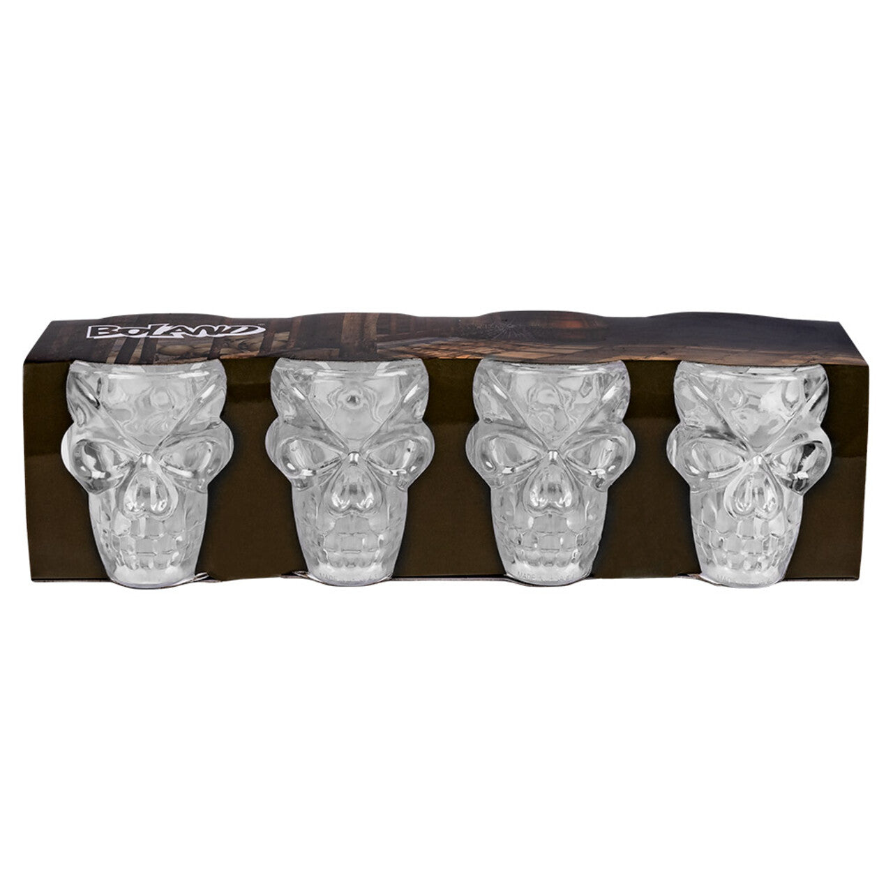 Op deze afbeelding zie je een Decoratie, van het merk Boland. Dodelijk Shotje 4 Stuks