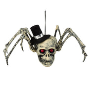 Op deze afbeelding zie je een Decoratie, van het merk Boland. Spinnenschedel Skelet Met Hoed