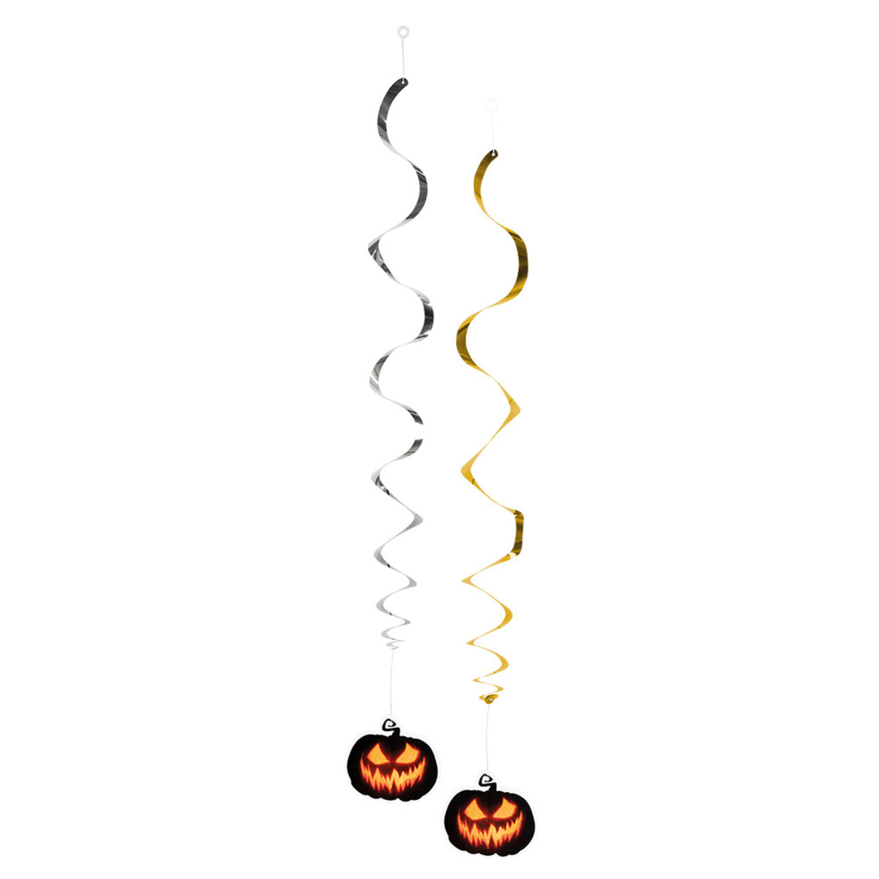 Op deze afbeelding zie je een Decoratie, van het merk Boland. Hangdecoratie Slinger Creepy Pumpkin 2 Stuks