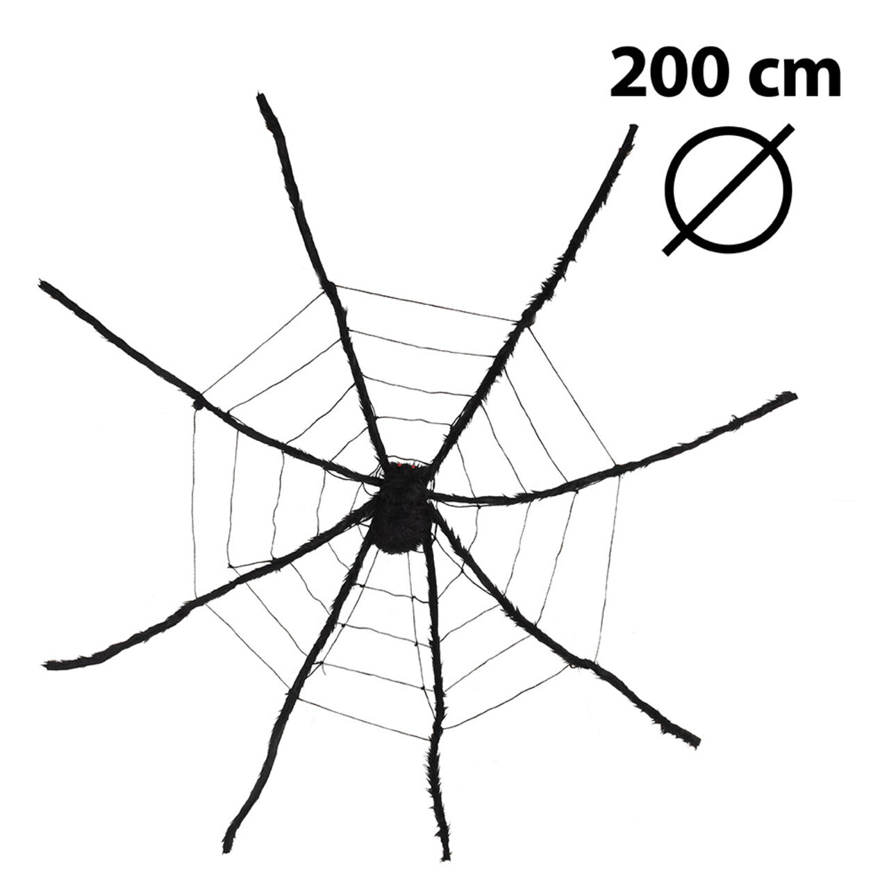 Op deze afbeelding zie je een Decoratie, van het merk Boland. Spookachtig Spinnenweb Met XL Spin
