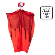 Op deze afbeelding zie je een Decoratie, van het merk Boland. Hangdecoratie Freaky Lichtgevende Clown