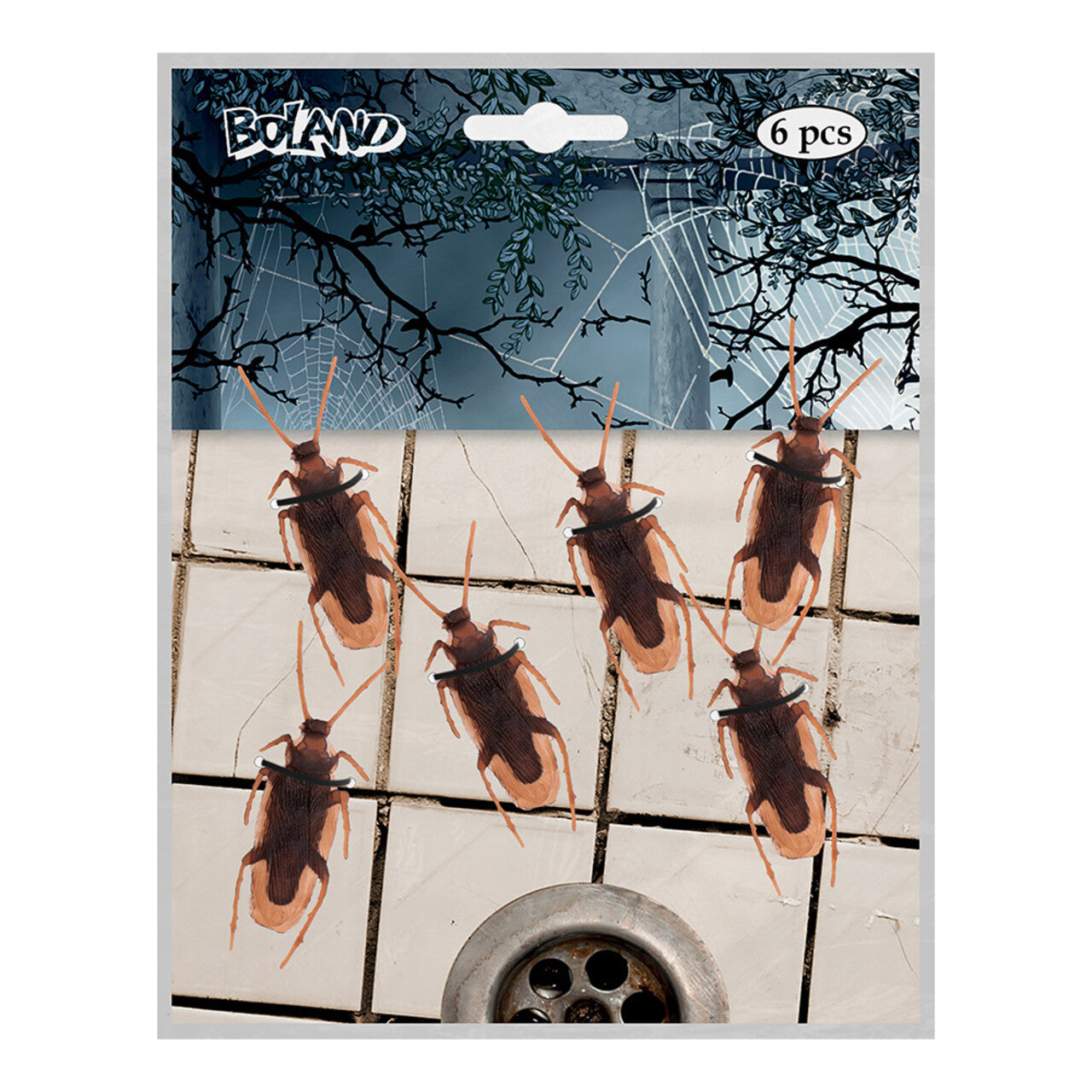 Op deze afbeelding zie je een Decoratie, van het merk Boland. Cucarachas Chaos 6 Stuks
