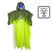 Op deze afbeelding zie je een Decoratie, van het merk Boland. Hangdecoratie Pop Groen Skelet Met Licht