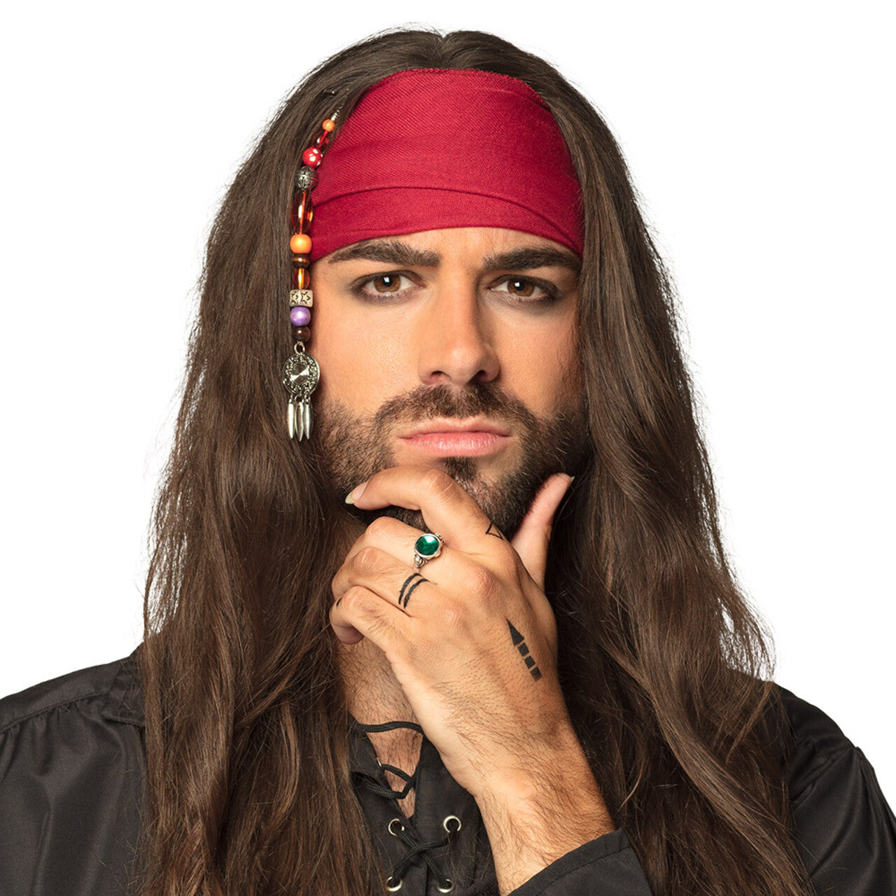 Op deze afbeelding zie je een Accessoires, van het merk Boland. Haarclip Piraat Met Kralen