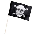 Vlag Met Stok Piraten Skull (30 X 45 Cm / 76 Cm Stok)