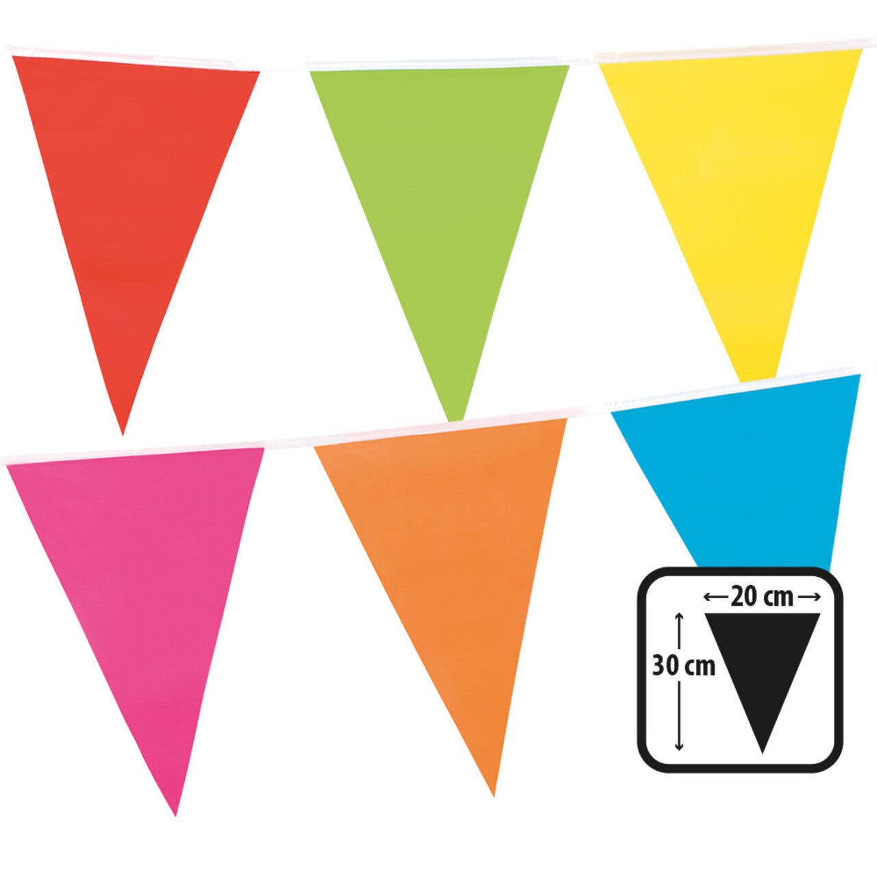 Op deze afbeelding zie je een Decoratie, van het merk Boland. Pe Vlaggenlijn Veelkleurig Birthday Party