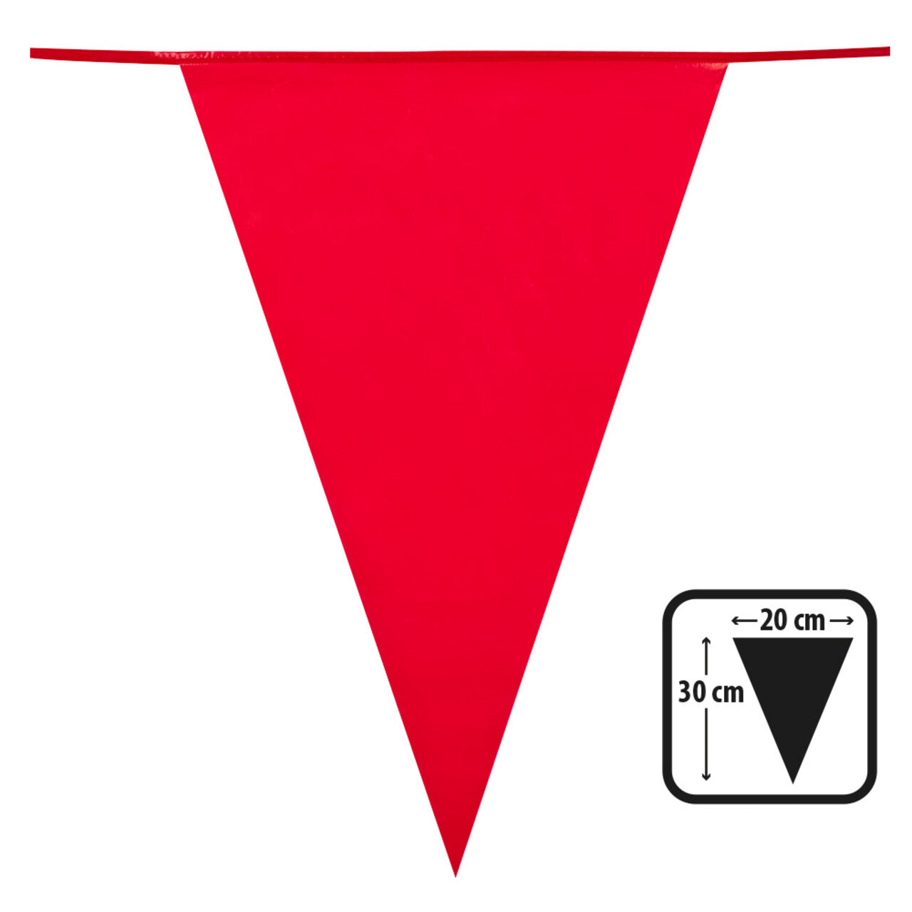 Op deze afbeelding zie je een Decoratie, van het merk Boland. Vlaggenlijn Duivels Rood
