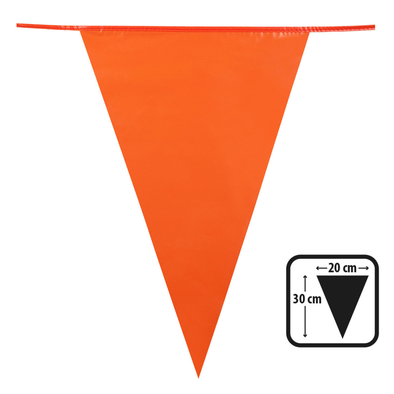 Op deze afbeelding zie je een Decoratie, van het merk Boland. Wk Vlaggenlijn Oranje 10 Meter
