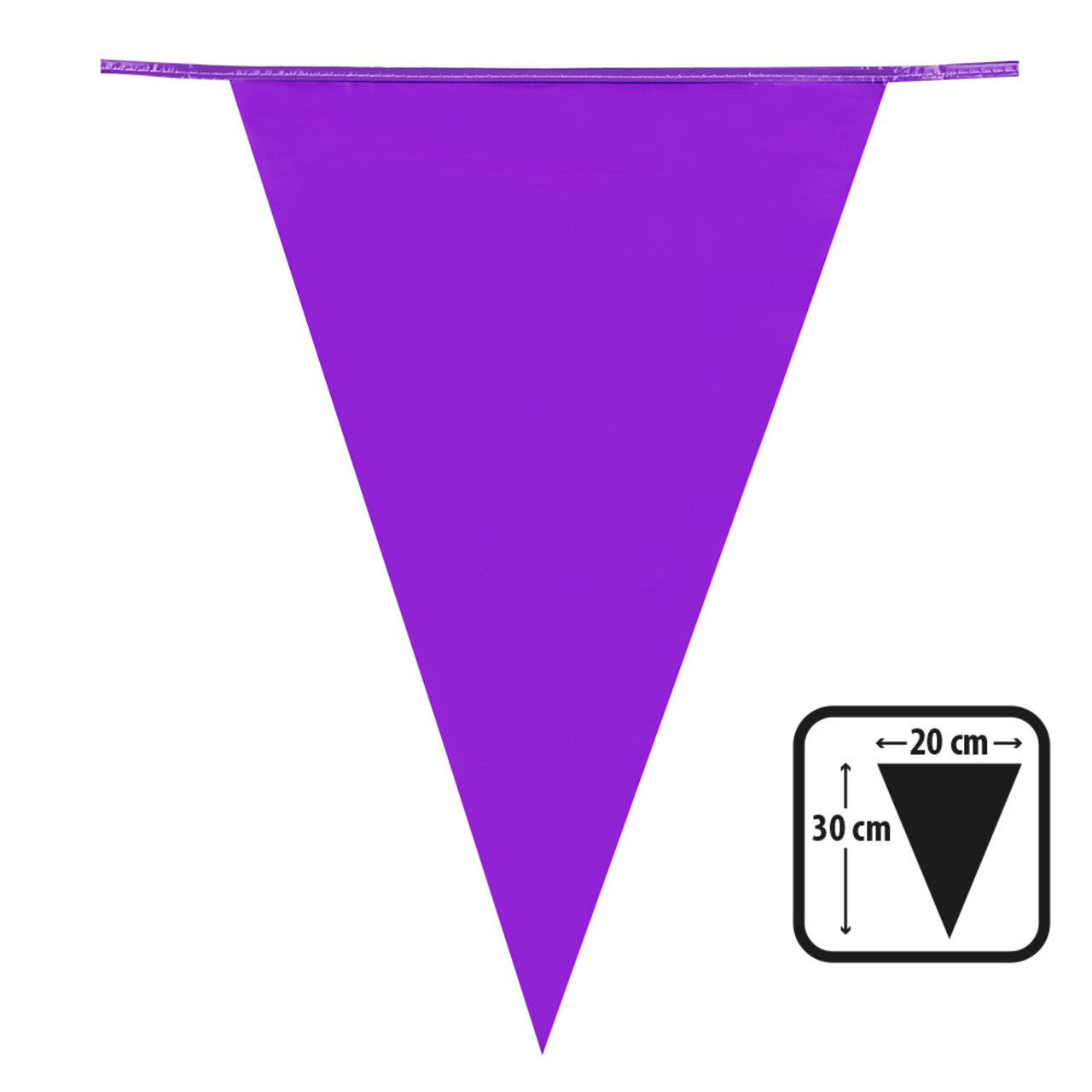 Op deze afbeelding zie je een Decoratie, van het merk Boland. Pe Vlaggenlijn Paars