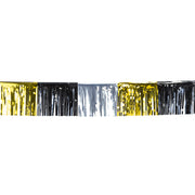 Op deze afbeelding zie je een Decoratie, van het merk Boland. Metallic Franje Slinger Goud / Zilver / Zwart