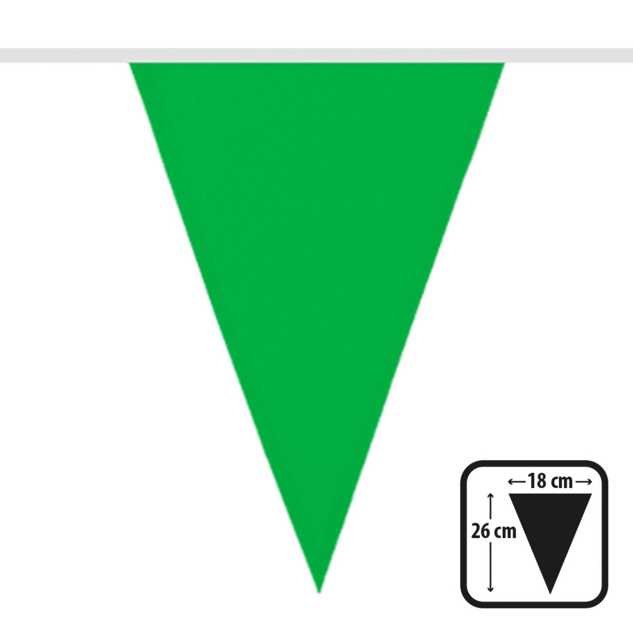 Op deze afbeelding zie je een Decoratie, van het merk Boland. Party Vlaggenlijn Groen