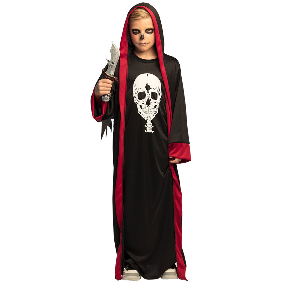 Op deze afbeelding zie je een Kostuums, van het merk Boland. Voodoo Crypt Master Kind Kostuum