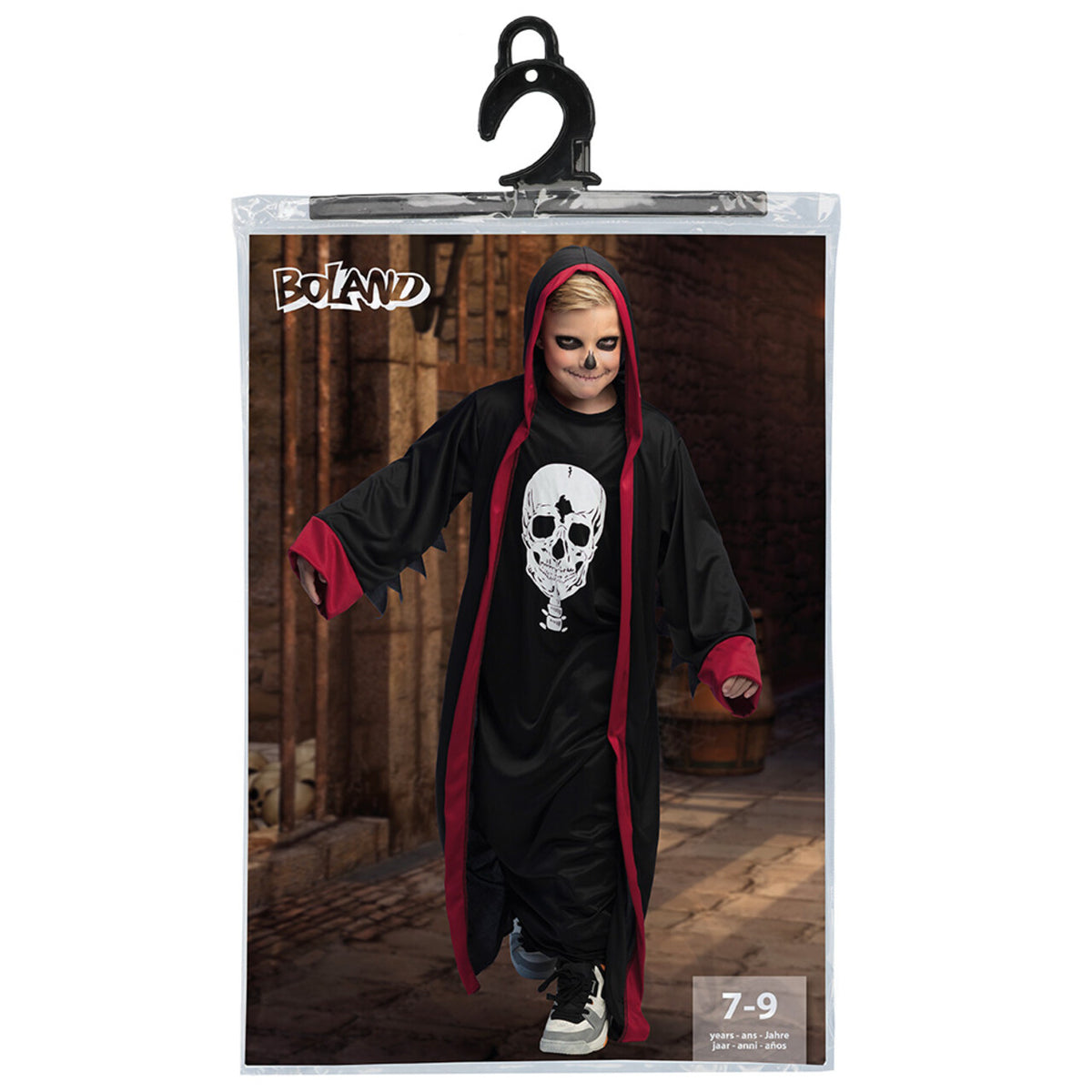 Op deze afbeelding zie je een Kostuums, van het merk Boland. Voodoo Crypt Master Kind Kostuum