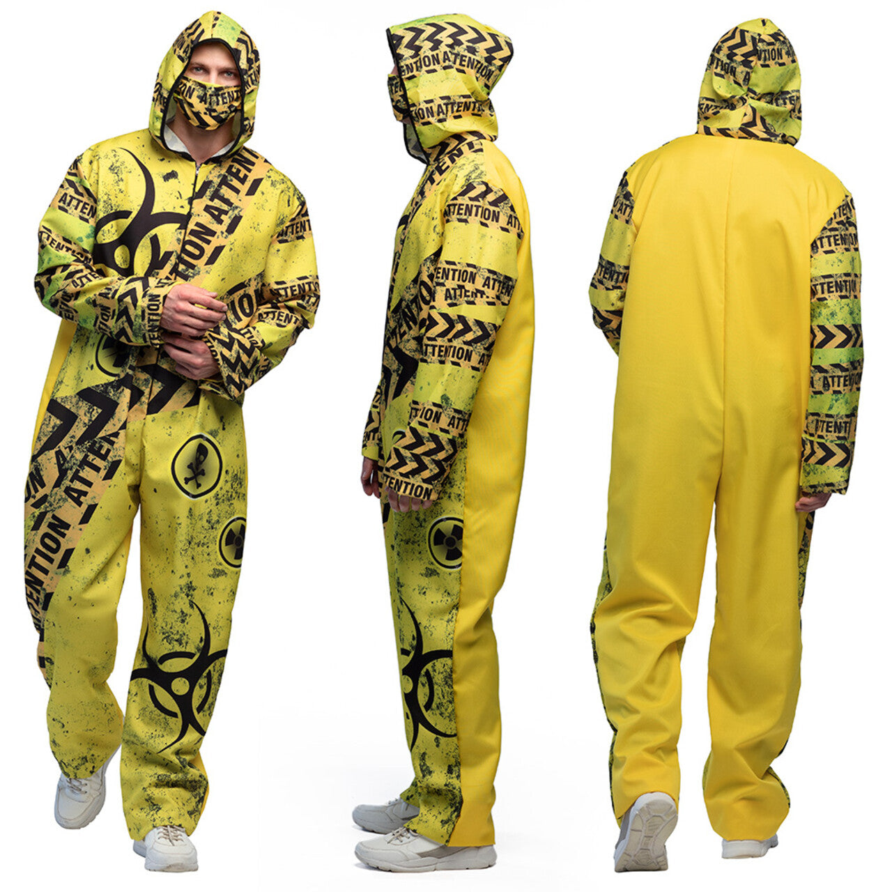 Op deze afbeelding zie je een Kostuums, van het merk Boland. Gevaar In Het Radioactieve Lab Man Kostuum