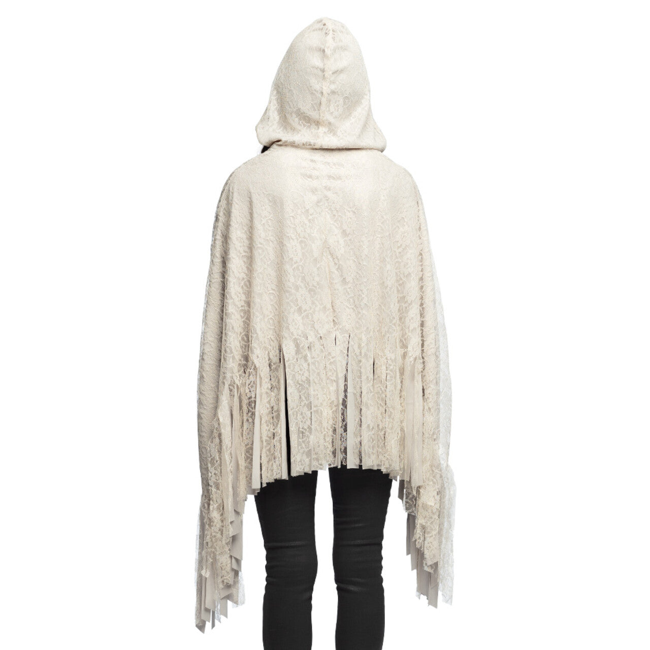 Op deze afbeelding zie je een Kostuums, van het merk Boland. Poncho Spooky Bohemian Vrouw Kostuum