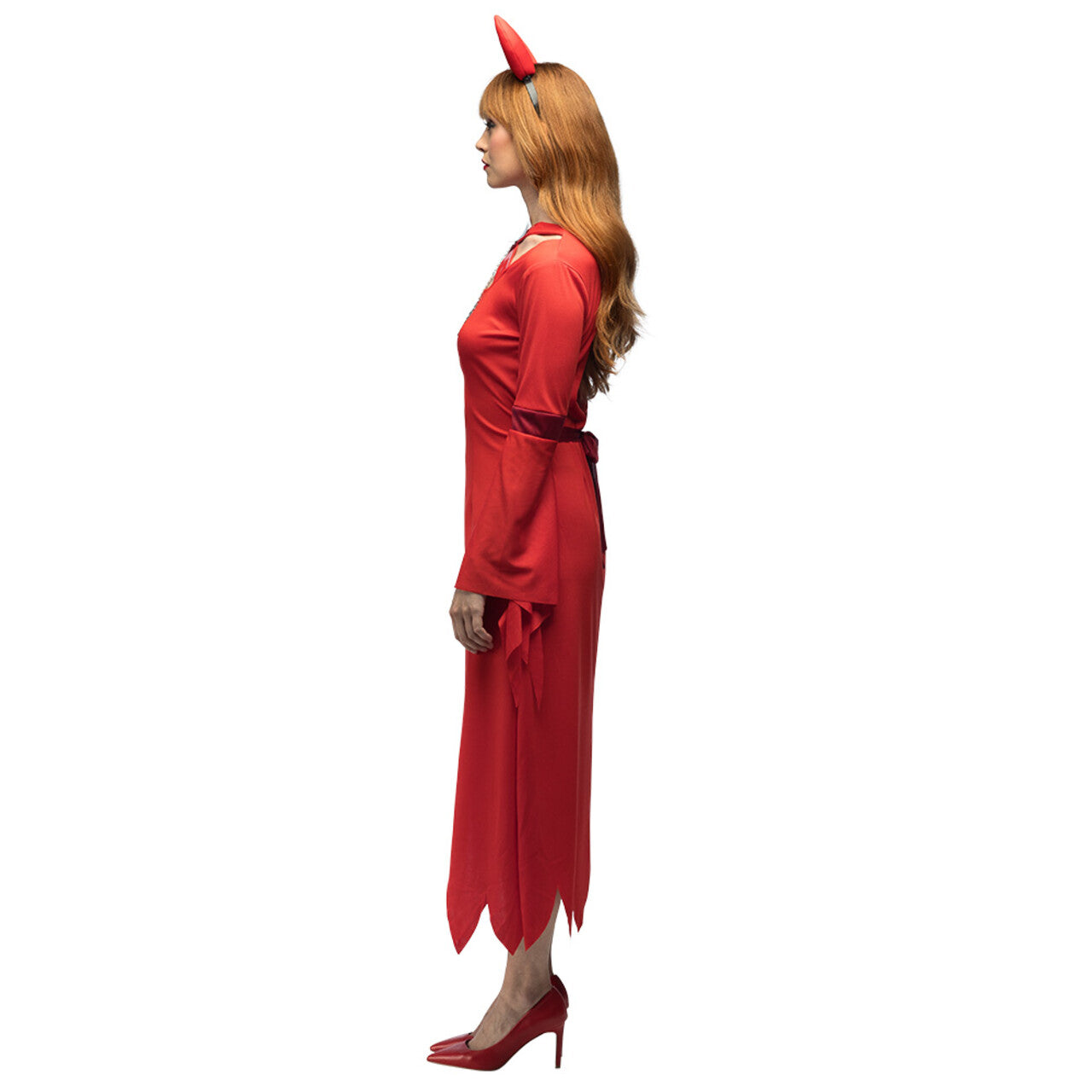 Op deze afbeelding zie je een Kostuums, van het merk Boland. Duivelse Lady Lucifer Vrouw Kostuum