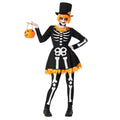 Funky Pumpkin Skeleton Kostuum