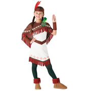 Op deze afbeelding zie je een Kostuums, van het merk Boland. Native Cheyenne She-Wolf Meisje Kostuum