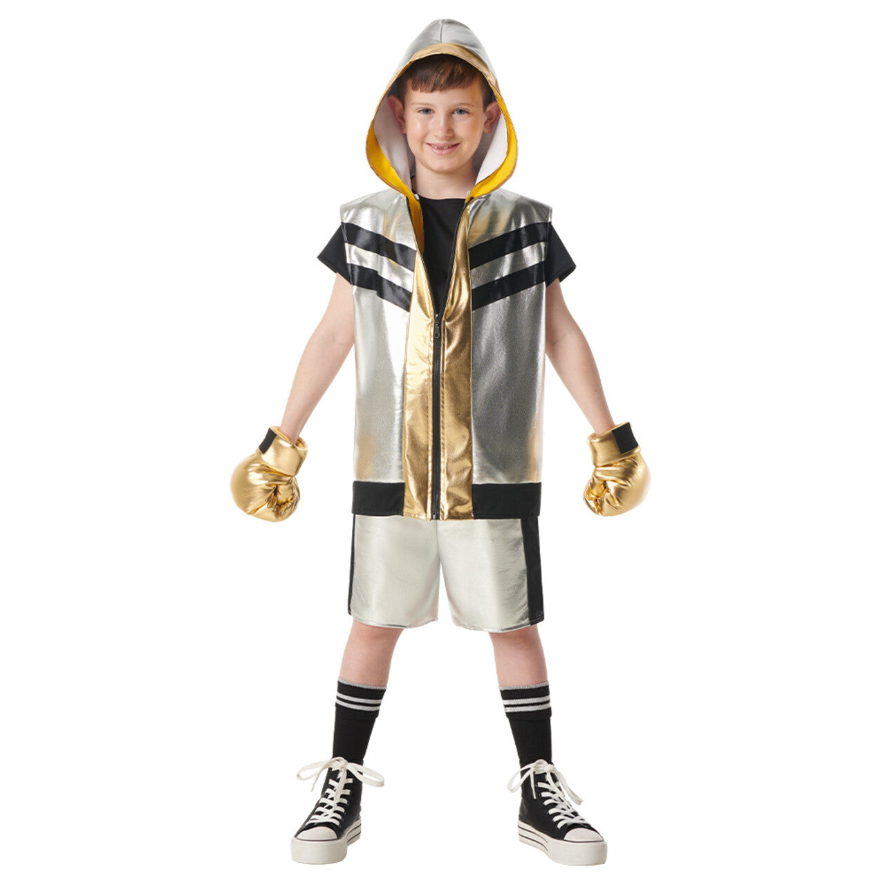 Op deze afbeelding zie je een Kostuums, van het merk Boland. Boxing Legend Champ Kind Kostuum