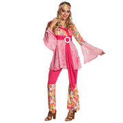 Op deze afbeelding zie je een Kostuums, van het merk Boland. Happy Hippie Diva Vrouw Kostuum