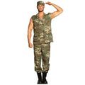 Legerofficier Camiel Camo Man Kostuum