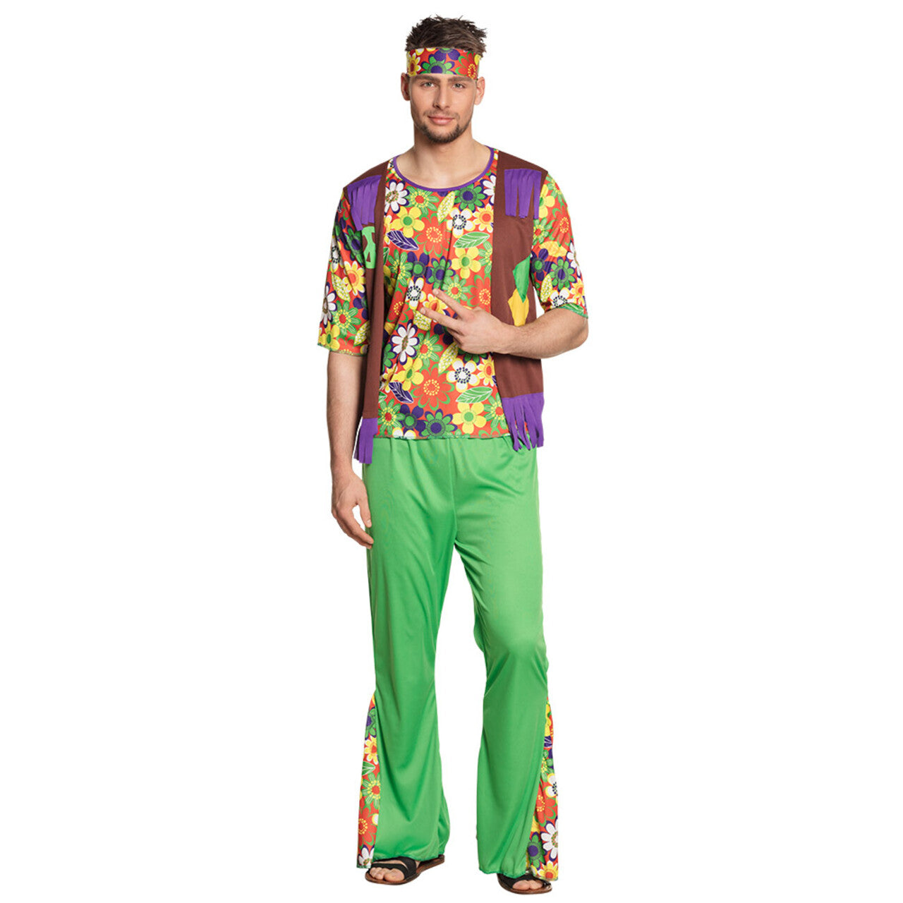 Op deze afbeelding zie je een Kostuums, van het merk Boland. Harry Woodstock Man Kostuum