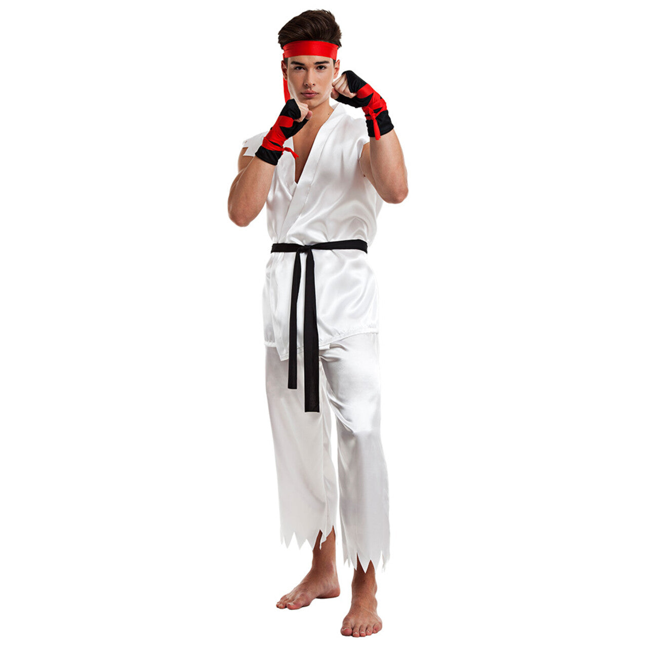 Op deze afbeelding zie je een Kostuums, van het merk Boland. Karate Fist Fighter Man Kostuum