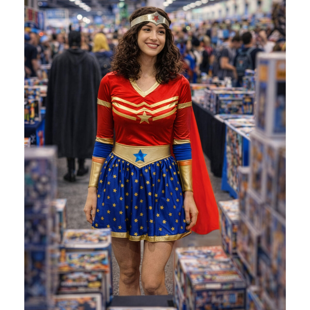Op deze afbeelding zie je een Kostuums, van het merk Boland. Superheldin Starlight Vrouw Kostuum