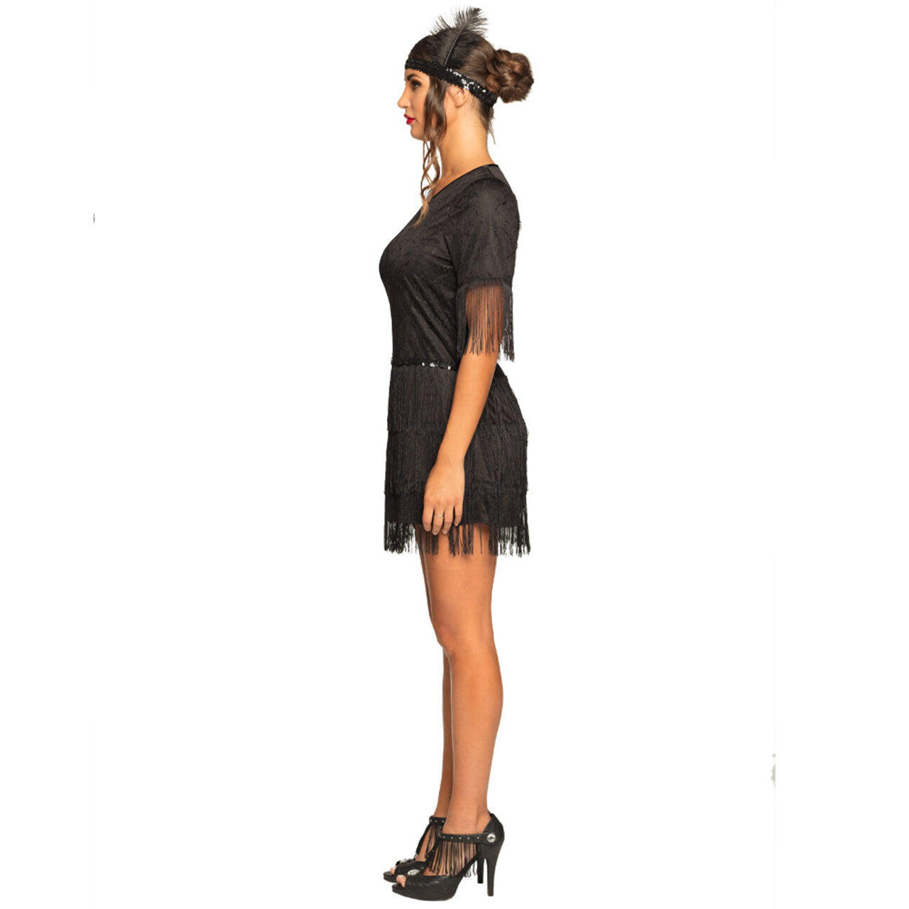 Op deze afbeelding zie je een Kostuums, van het merk Boland. Flapper Darling Darcy Vrouw Kostuum