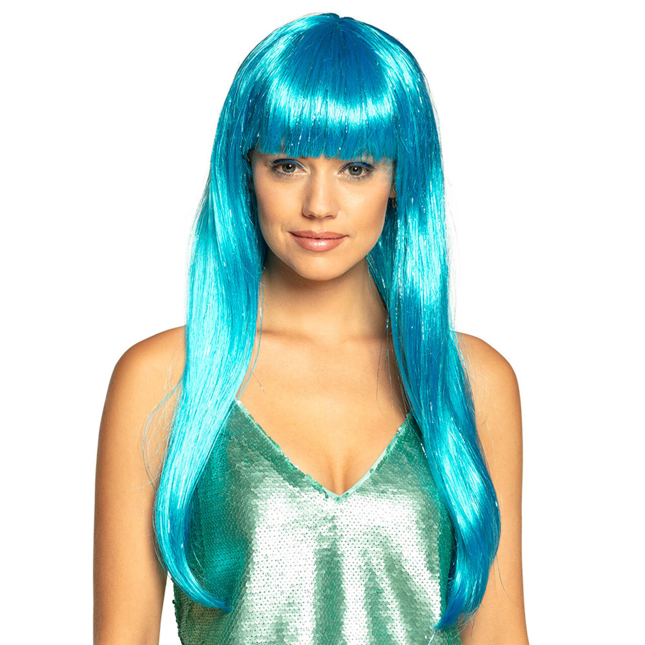 Op deze afbeelding zie je een Accessoires, van het merk Boland. Laguna Oceaan Blauwe Pruik