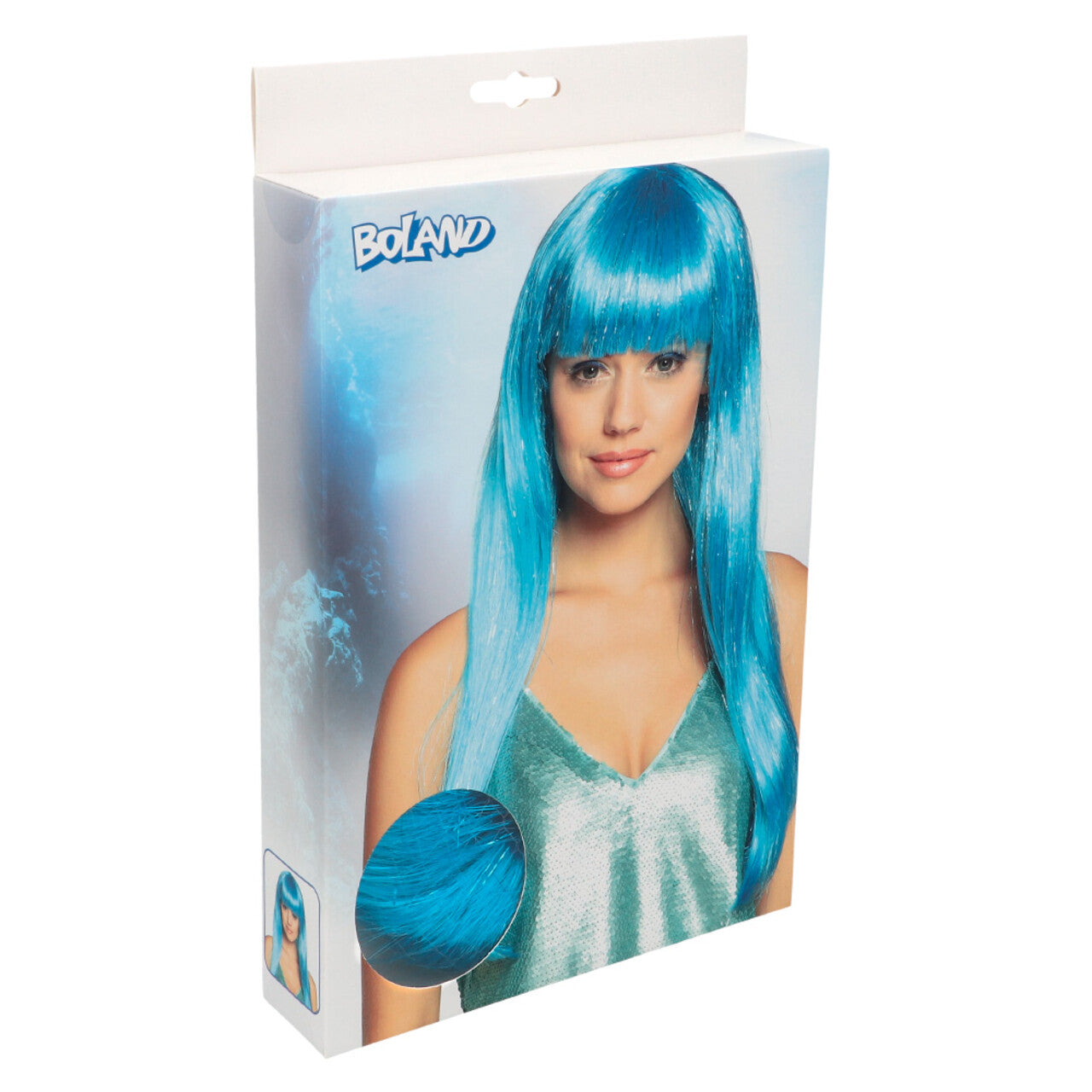 Op deze afbeelding zie je een Accessoires, van het merk Boland. Laguna Oceaan Blauwe Pruik